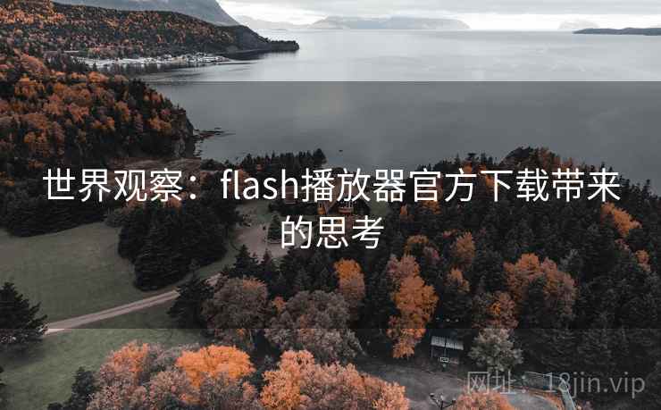 世界观察:flash播放器官方下载带来的思考 世界观察:flash播放器官方下载带来的思考